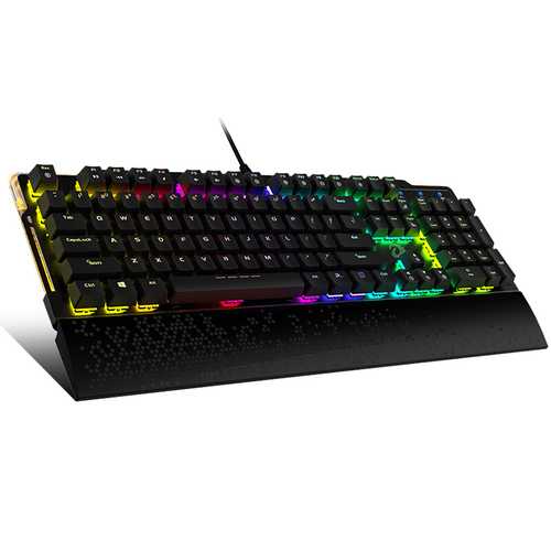 Dareu EK815 104 Keys RGB LED Backlit Brown Switch Mechanical Keyboard For Gamer Computer