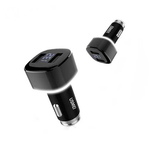 USMEI C6 4.8A Dual USB Car Charger With Breath Light For iPhone X 8Plus OnePlus5 Xiaomi6 Redmi Note4