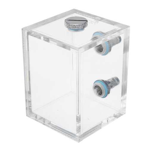 G1/4 Acrylic 250ml Water Tank With 2 Connector For PC CPU Liquid Cooling System