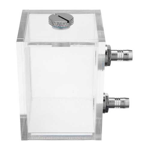 G1/4 Acrylic 250ml Water Tank With 2 Connector For PC CPU Liquid Cooling System