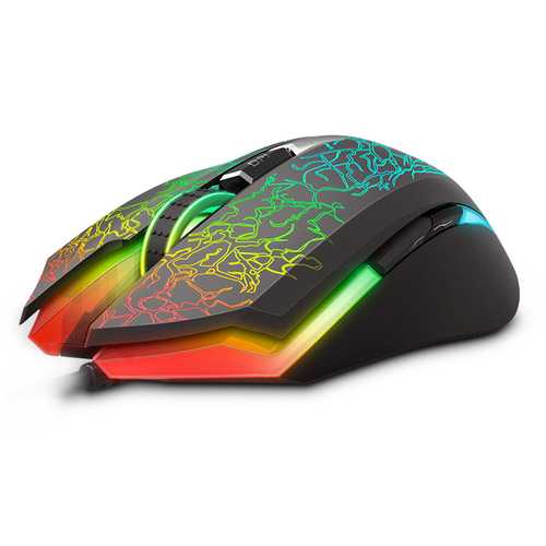 Rapoo V21S 7000DPI USB Wired RGB Backlit Optical Gaming Mouse Support Macro Setting