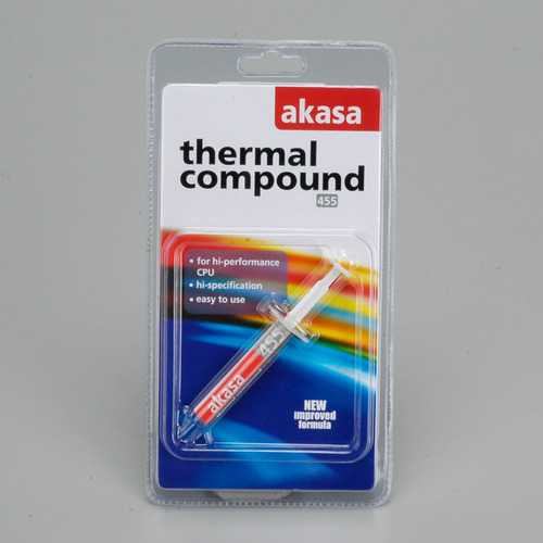 Akasa AK-455-5G Grey New Improved Formulated Thermal Compound Silicone For CPU Heat Sink Cooler