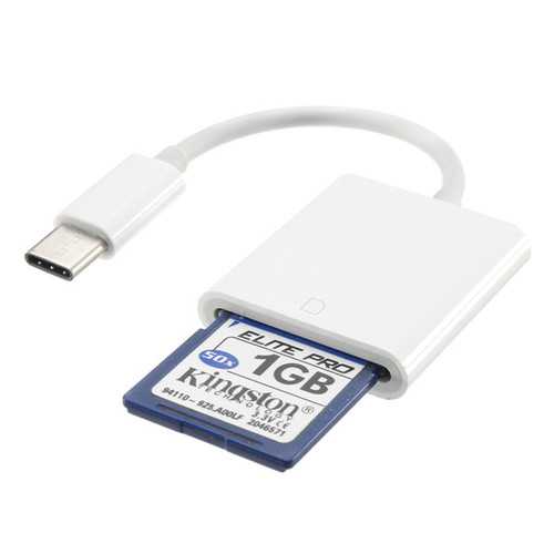 USB 3.1 Type C USB-C to SD SDXC Card Reader Adapter Cable For Macbook Tablet