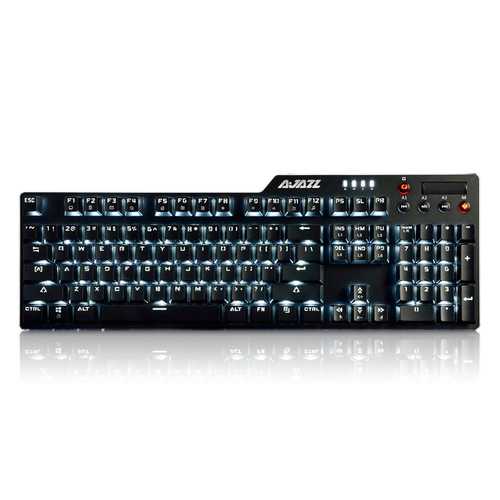 AJazz AK35i Assassin Ⅱ 104 Keys NKRO Wired White Backlit Mechanical Gaming Keyboard