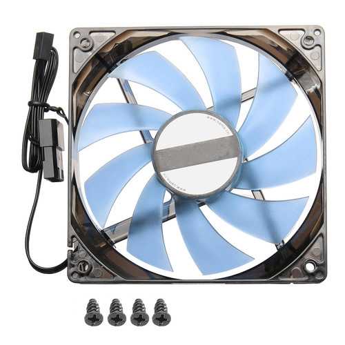 12cm Red Green Blue White LED Light Luminescent Computer Cooling Fan Cooler Heat Sink