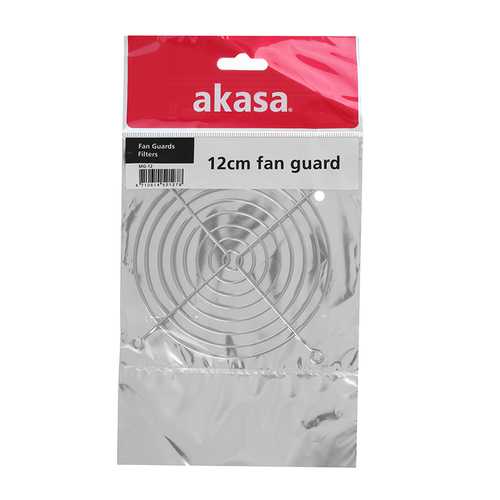 Akasa MG-120 High Density Chrome Fan Guards Shiny Fan Guards For 12cm Fans