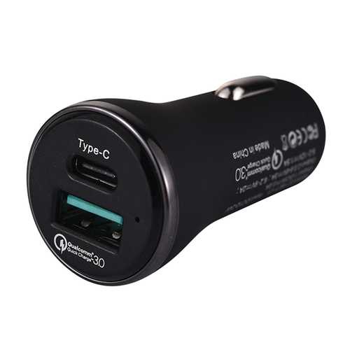 YAOMAISI USB Type C Fast Car Charger With QC3.0 For iPhone X 8Plus OnePlus 5 Xiaomi Mi6 Mix 2 Note8