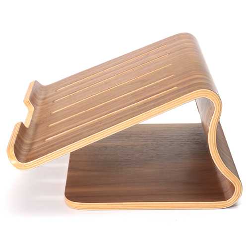 Wooden Laptop Cooling Holder Stand Radiator Dock Tray For Notebook Tablet