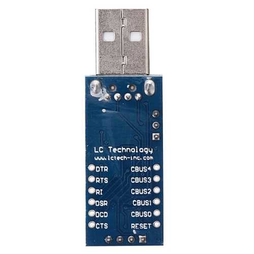 5pcs FT232 USB UART Board FT232R FT232RL To RS232 TTL Serial Module 52 x 17 x 11mm