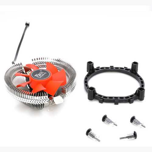 Mute 3 Pin CPU Cooling Fan Cooler Heatsink For Inter LGA 775/ 115X AMD 754/ 939/ 940 AM2/ AM2+/ AM3