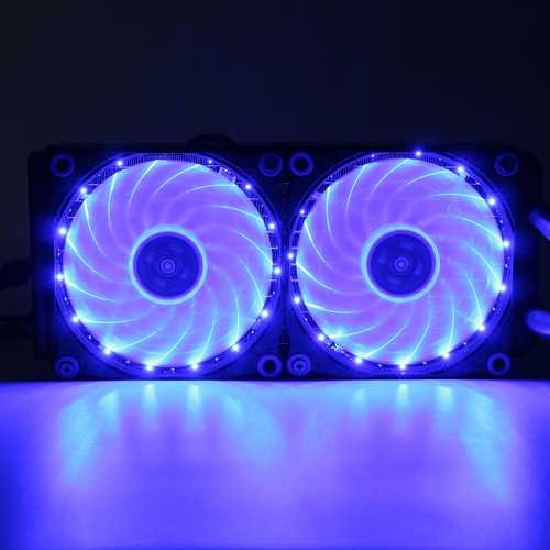 240mm Silent CPU Water Liquid Cooler LED Light Cooling Fan