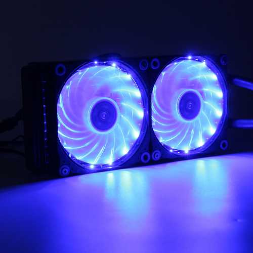 240mm Silent CPU Water Liquid Cooler LED Light Cooling Fan