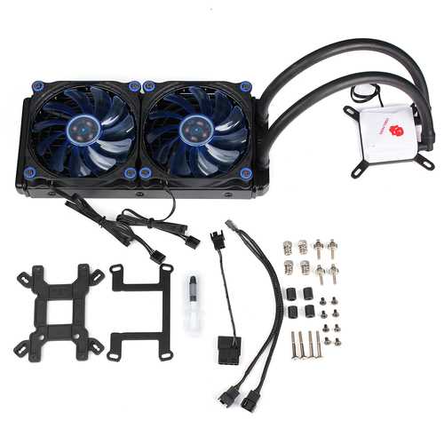 240mm Silent CPU Water Liquid Cooler LED Light Cooling Fan