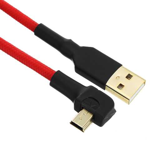 1m T-Shape Mini USB to USB Male to Male Data Cable for DIY Mechanical Keyboard