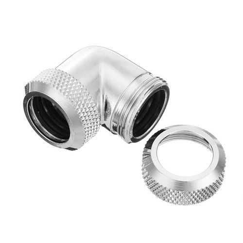 OD 14mm Rigid Tube Fittings 90 Degree Hard Tube Compression Fittings Connectors For Water Cooling