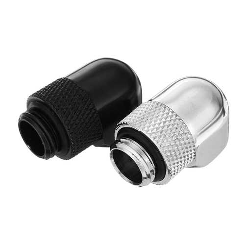 G1/4 Thread Female to Male 90 Degree Fittings Joints PC Water Cooling Connector