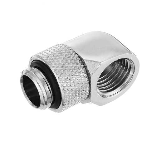 G1/4 Thread Female to Male 90 Degree Fittings Joints PC Water Cooling Connector