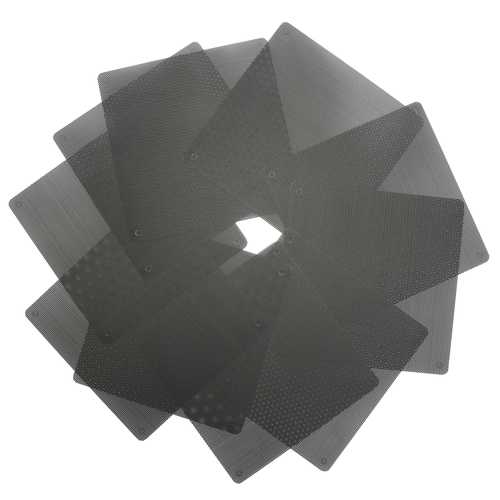 10X Black 140mm PVC Computer PC Cooler Fan Case Cover Dust Filter Mesh Cuttable Dust-proof Net