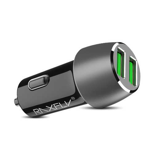 RAXFLY 3A 2Ports QC3.0 Fast Charging Car Charger For iphone X 8/8Plus Samsung S8 Xiaomi mi5 mi6