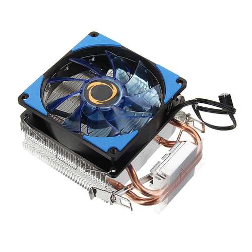 12V Dual LED CPU Cooling Fan Heatsink Radiator 9cm For Intel LGA1155X/1151 AMD Socket