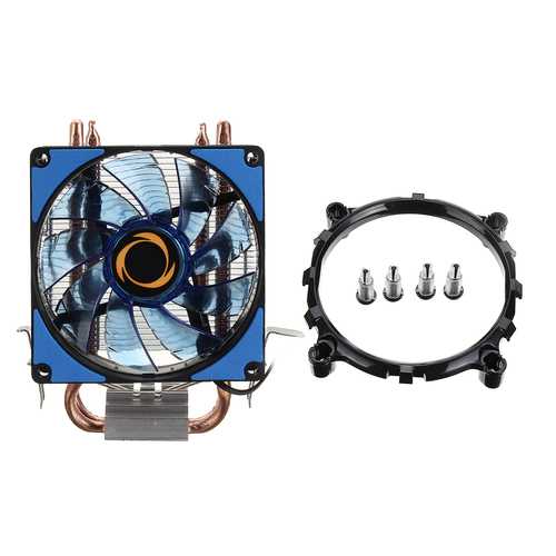 12V Dual LED CPU Cooling Fan Heatsink Radiator 9cm For Intel LGA1155X/1151 AMD Socket