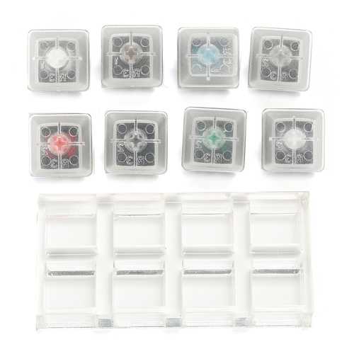 8 Key Mechanical Keyboards Switch Tester Kit Keycaps Switches Sampler For Cherry MX