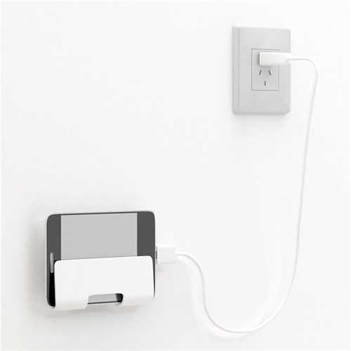 Universal Adhensive Wall Stand Mount Phone Charging Holder for iPhone Samsung Xiaomi