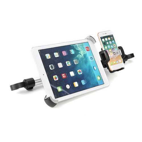 Universal Aluminum Alloy Car Headrest Holder For Phones And 9''-14'' Tablets