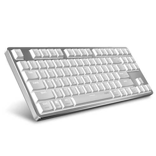 Rapoo MT500 87-Key Ultra-Slim Red Switch Wired Mechanical Keyboard for Office