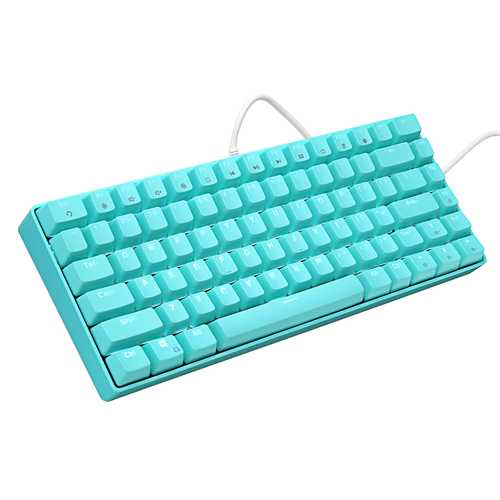 KANANIC DKD L82 82 Key NKRO PBT Keycaps CIY Blue Switch Mechanical Gaming Keyboard Pink Cyan Case