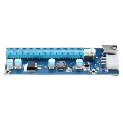 USB3.0 PCI-E PCI Express 6 Pin 1X to 16X Extender Riser Card Adapter Mining Cable