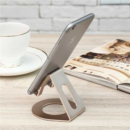 Floveme Aluminum Alloy Circle Base Charging Holder Desktop Stand for iPad Phone Tablet 3.5-10 inches