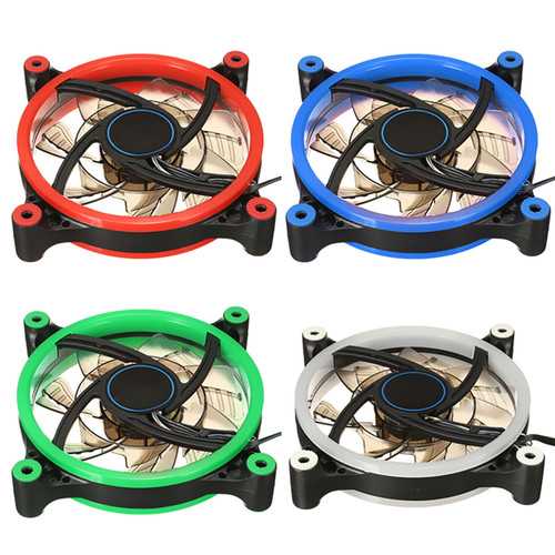 Replacement 118cm 3pin 4pin LED Computer Cooling Fan 1200-1500rpm for Bitcoin Mining PC Case