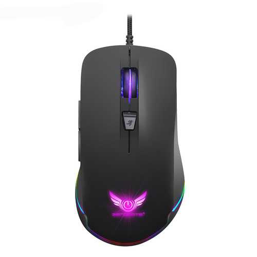 Zerodate S600 4800DPI 6 Buttons Gaming Mouse RGB Backlit USB Wired Mouse Optical  Mice For Game