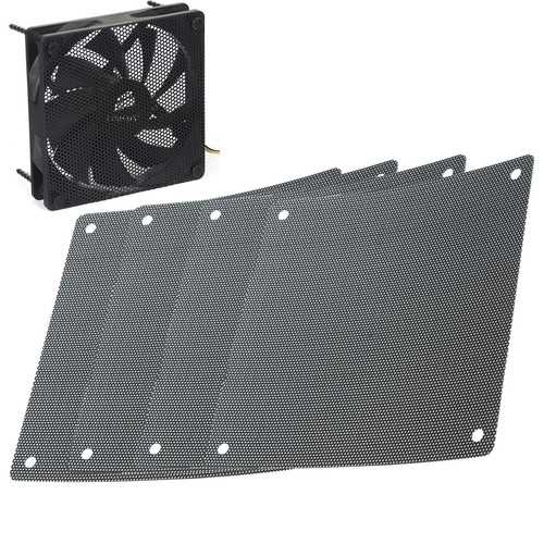 Cuttable Black PVC PC Fan Dust Filter Dustproof Case Computer Mesh 120mm