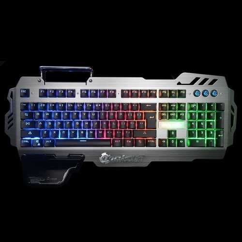 104Keys USB Wired RGB LED Backlight Mechanical Handfeel Gaming Keyboard 26Keys Not Conflict