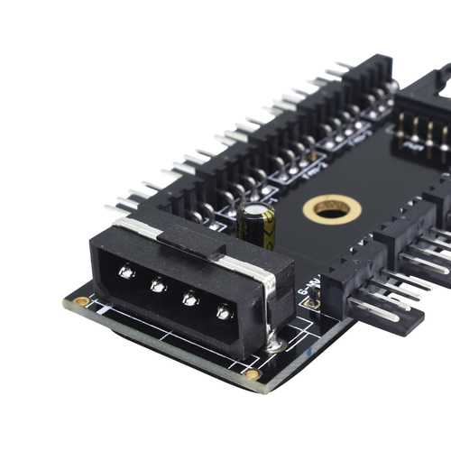 4pin PWM Fan Hub Speed Controller Regulator For Computer Case Fans