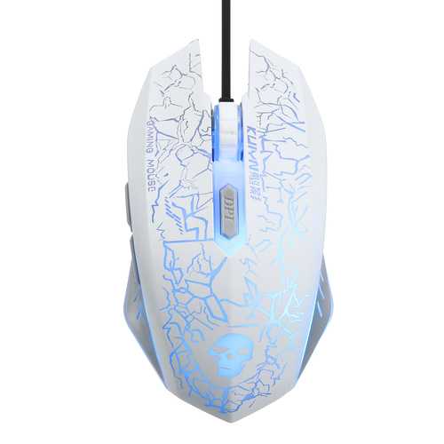 Rainbow Backlight USB Wired Gaming Keyboard 2400DPI LED Mouse Combo with Mouse Pad