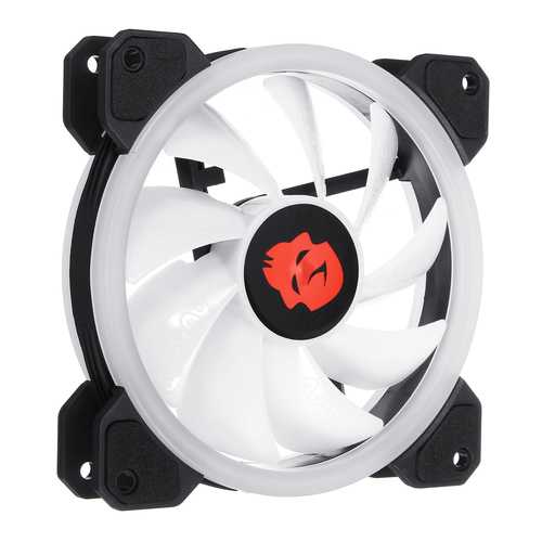 Coolmoon 1PCS 120mm Adjustable RGB LED Light Computer Case PC Cooling Fan with IR Remote Controller