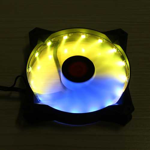 Coolmoon 1PCS 120mm RGB Adjustable LED Light Computer Cooling Fan with Remote Control