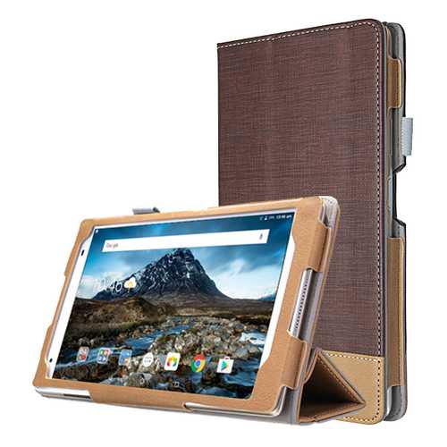 PU Leather Tri-fold Stand Case Cover for Lenovo Xiaoxin TB-8804F Tablet