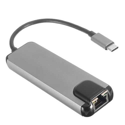 5 In 1 USB C 3.0 Type C Charging Ethernet HD Adapter Data Sync For Apple MacBook Tablet