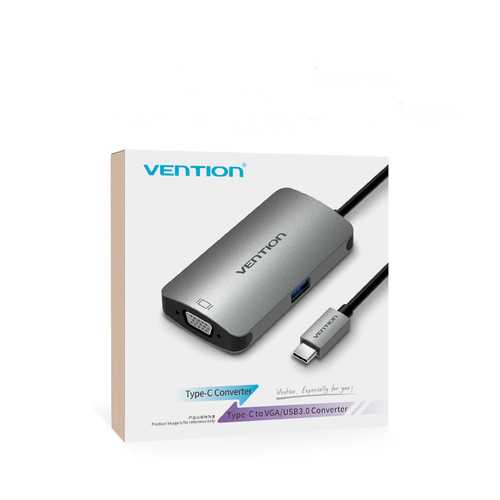 Vention CGJHA USB C to USB3.0 VGA With PD Charging Port Type C 3.1 to USB Hub Type-c Video Adapter