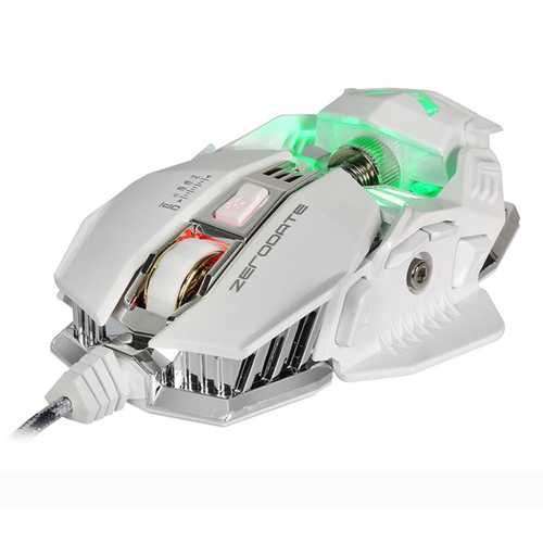 ZERODATE X600 4000DPI USB Wired Backlit Programmable Gaming Mouse Supports Macro Setting