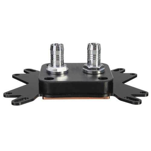 Black POM CPU Water Cooling Block for AMD AM2  AM3 for Intel 775 1155 1156