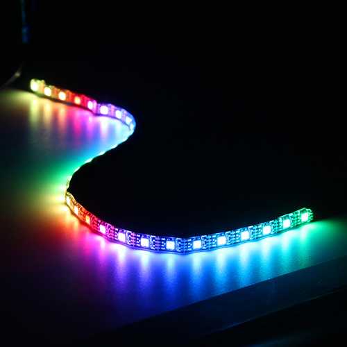 Coolmoon 50cm Magnetic RGB LED Strip Light with 30pcs LED for Desktop PC Computer Case