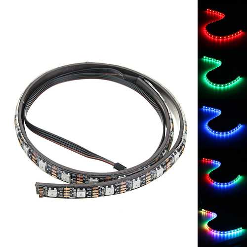 Coolmoon 50cm Magnetic RGB LED Strip Light with 30pcs LED for Desktop PC Computer Case