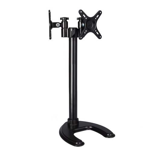 Multi-functional Desktop Base Dual Display Bracket 360° Rotatable Holder For 14-27 inches LCD Screen