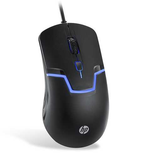 HP® M100 1600DPI USB Wired 7 Colors Backlit Optical Gaming Mouse