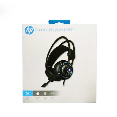 HP® H300 USB 3.5mm Wired 4D Stereo Gaming Headphone Headset with Microphone